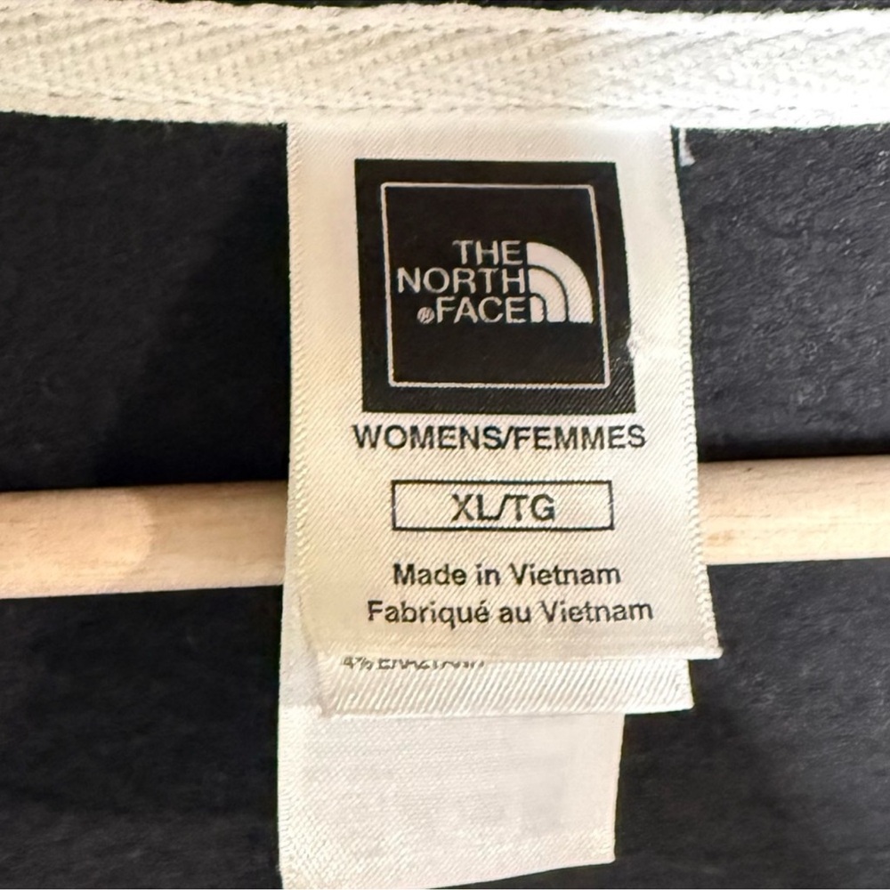 The North Face Women’s Black with White Zip-Up Hoodie - Picture 6 of 6